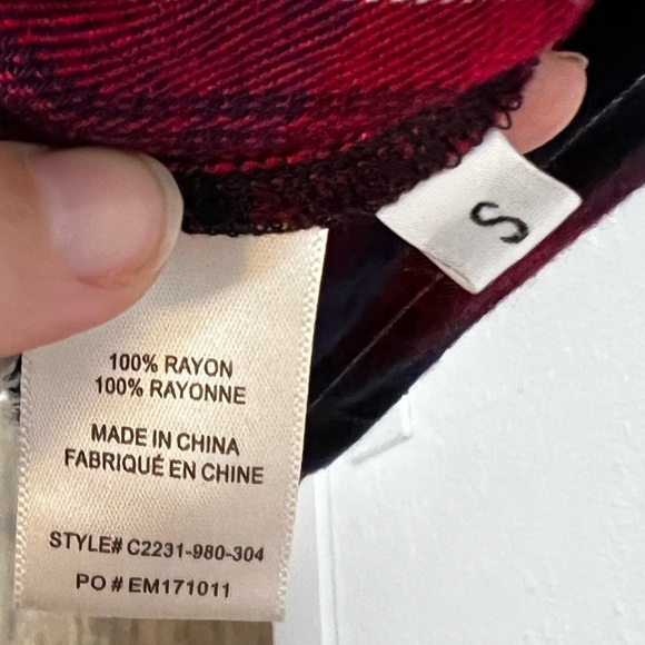 Cloth & Stone Vibrant Plaid Button Down Shirt - Picture 4 of 6